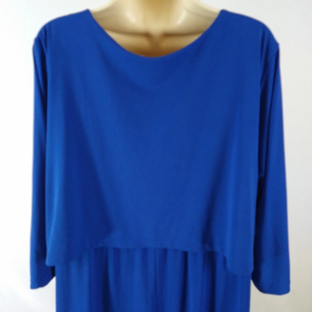 Elegant Blue Women's Dress